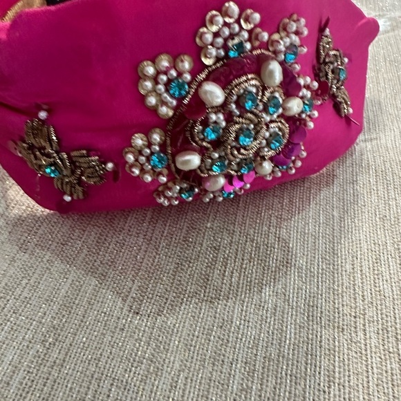 Rogue Vibrant Pink Embellished Headband main image 6